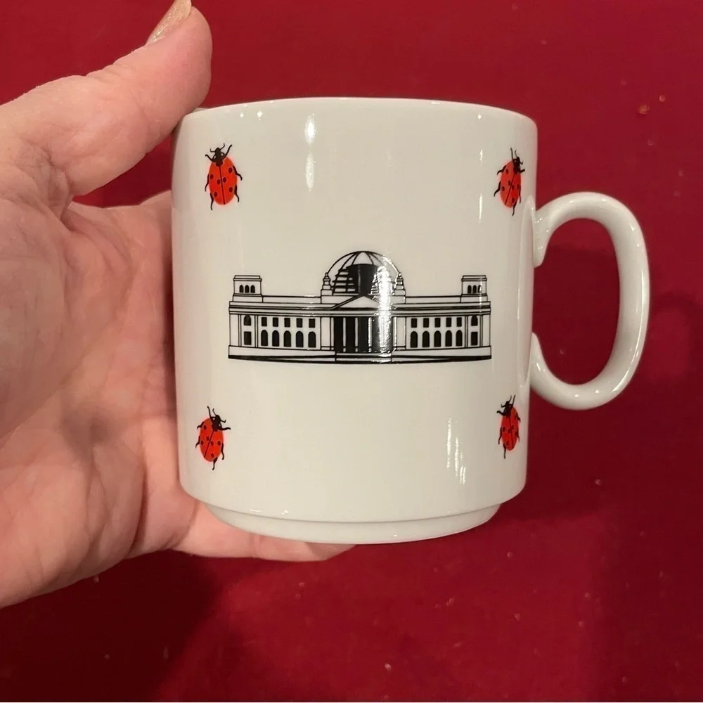Adorable ladybug coffee mug from Germany NWT NIB